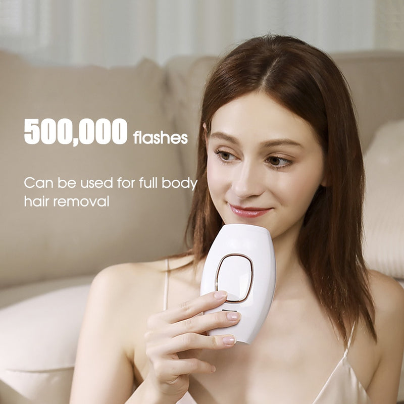 IPL 500,000 Flash Depilator Pulses Permanent Laser Epilator Painless For Women Hair Removal Home Use Devices