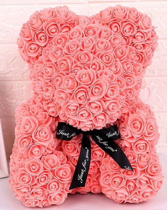 Urso de rosas I PROMOÇÃO DIA DOS NAMORADOS I 25cm